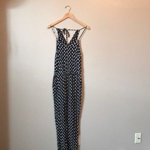 Lucky Brand Black and White Jumpsuit